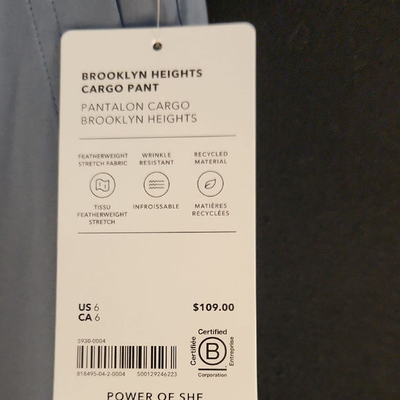 Athleta 2 Piece Set: Salutation Crop Jacket and Brooklyn Heights Cargo Pant - Picture 7 of 16